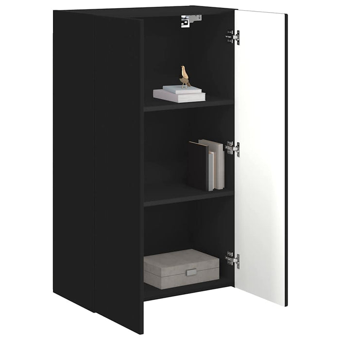 Dulap TV de perete Negru 59,5 x 31 x 100 cm Lemn compozit - WALTI WALTI