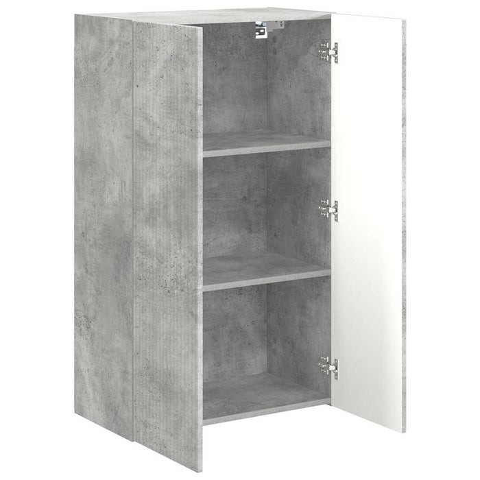 Dulap TV de perete Pe perete Gri din beton 59,5 x 31 x 100 cm - WALTI WALTI