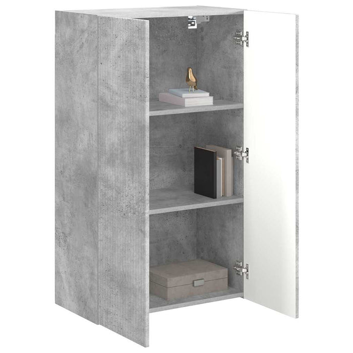 Dulap TV de perete Pe perete Gri din beton 59,5 x 31 x 100 cm - WALTI WALTI