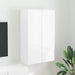 Dulap TV de perete Alb lucios 59,5 x 31 x 100 cm Lemn compozit - WALTI WALTI
