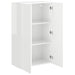Dulap TV de perete Alb lucios 59,5 x 31 x 100 cm Lemn compozit - WALTI WALTI