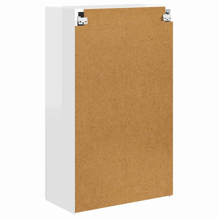 Dulap TV de perete Alb lucios 59,5 x 31 x 100 cm Lemn compozit - WALTI WALTI