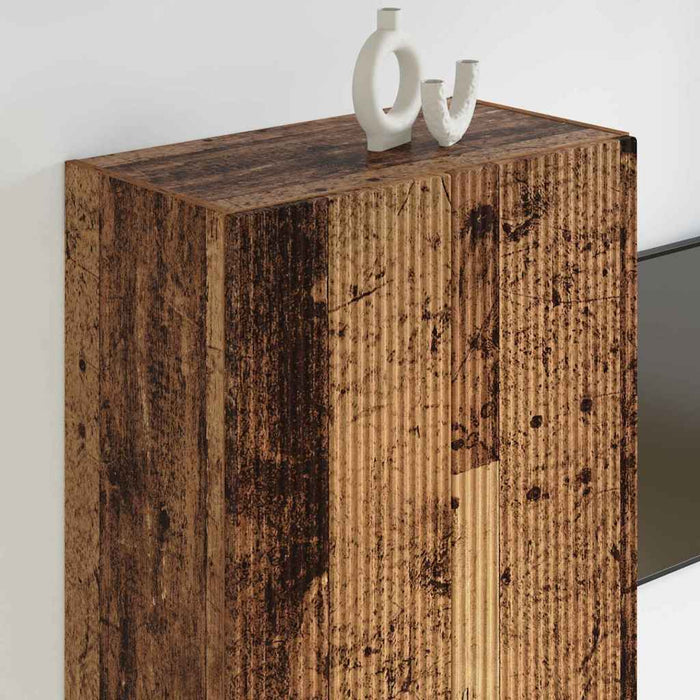 Dulap TV de perete Lemn Vechi 59,5 x 31 x 100 cm Lemn compozit - WALTI WALTI