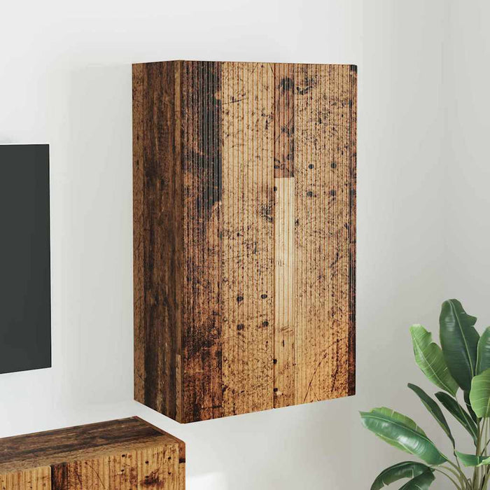 Dulap TV de perete Lemn Vechi 59,5 x 31 x 100 cm Lemn compozit - WALTI WALTI