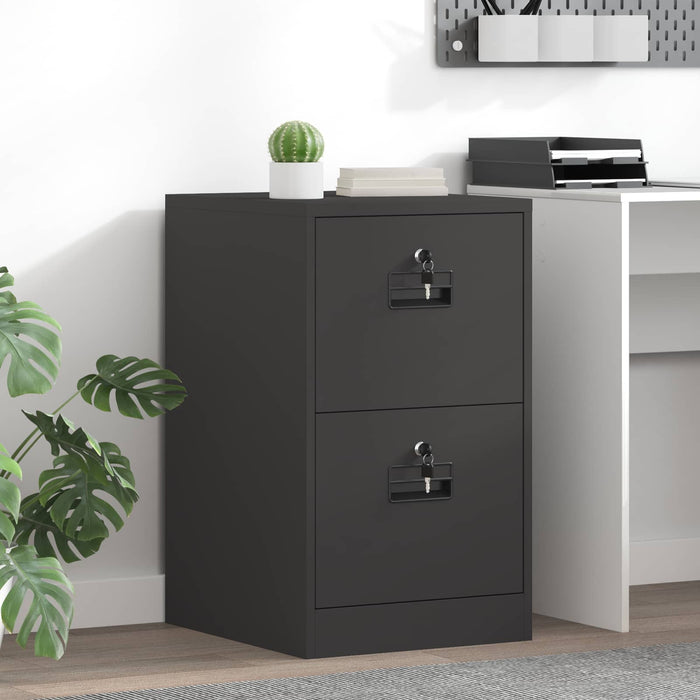 Dulap pentru Fișiere cu sertar cu raft Negru 44 x 50 x 106.5 cm - WALTI WALTI