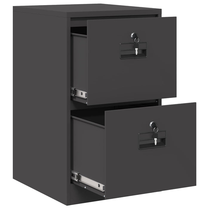 Dulap pentru Fișiere cu sertar cu raft Negru 44 x 50 x 106.5 cm - WALTI WALTI