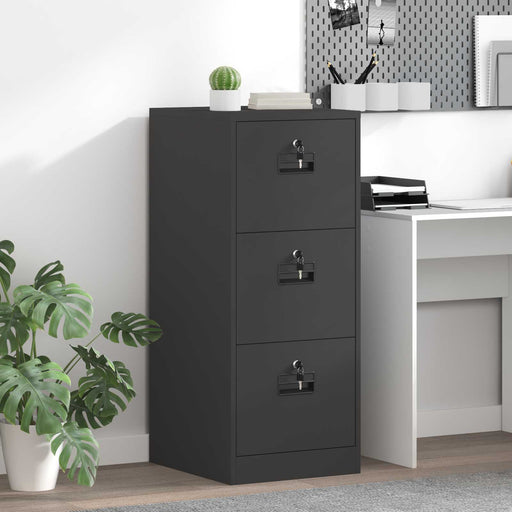 Dulap pentru Fișiere cu sertar cu raft Negru 44 x 50 x 106.5 cm - WALTI WALTI