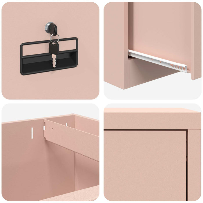 Dulap pentru Fișiere cu sertar cu raft Roz 44 x 50 x 106.5 cm - WALTI WALTI
