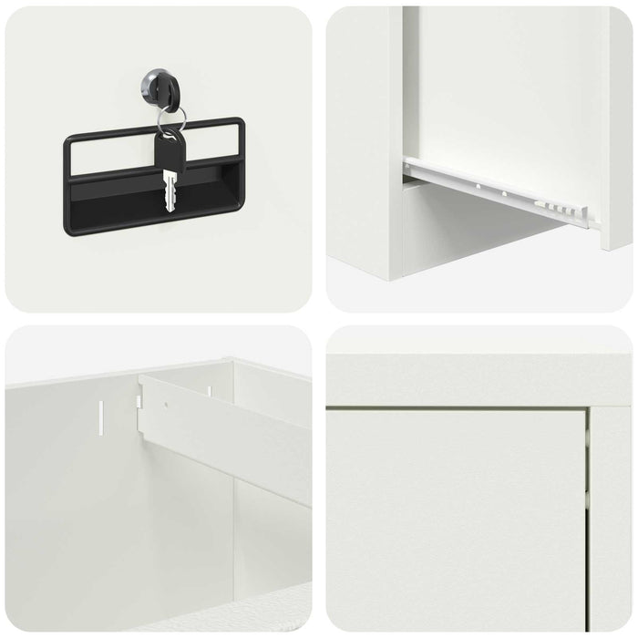 Dulap pentru Fișiere cu sertar cu raft Negru 44 x 50 x 106.5 cm - WALTI WALTI