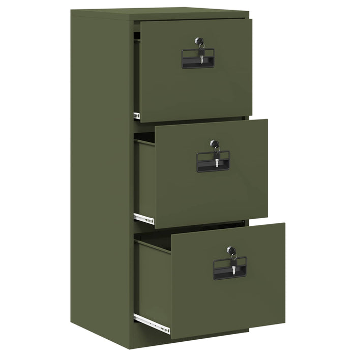 Dulap pentru Fișiere Verde măsliniu 45,5 x 42 x 106,5 cm - WALTI WALTI