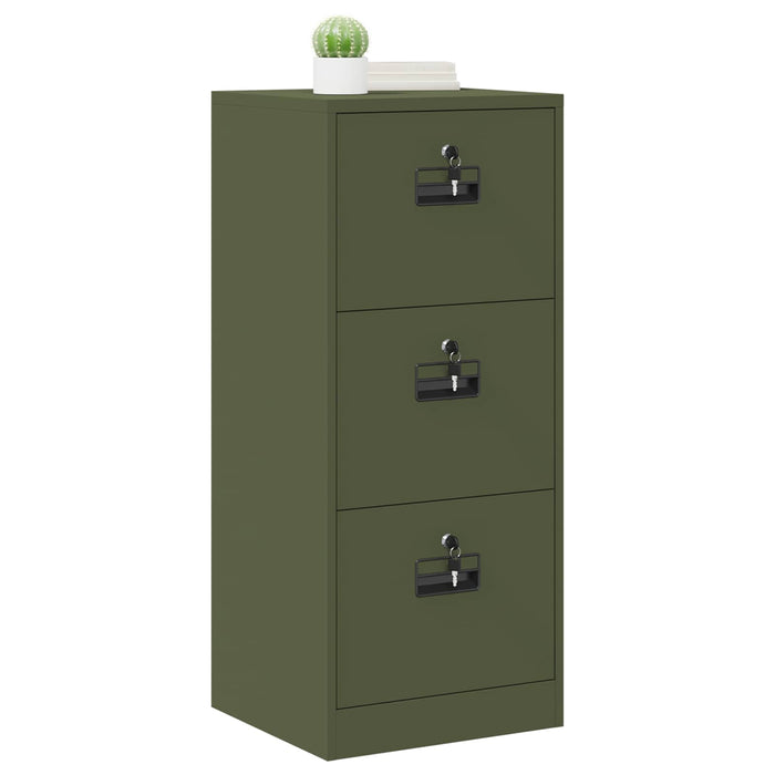 Dulap pentru Fișiere Verde măsliniu 45,5 x 42 x 106,5 cm - WALTI WALTI