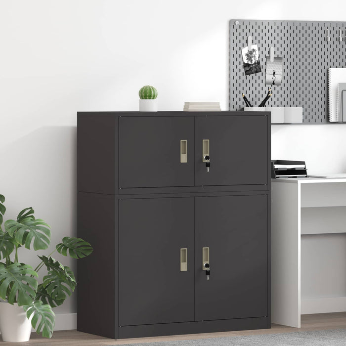 Dulap de depozitare Negru 90 x 40 x 40 cm Oțel Laminat la Rece - WALTI WALTI