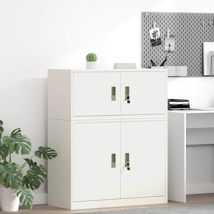 Dulap de depozitare Alb 90 x 40 x 40 cm Oțel Laminat la Rece - WALTI WALTI