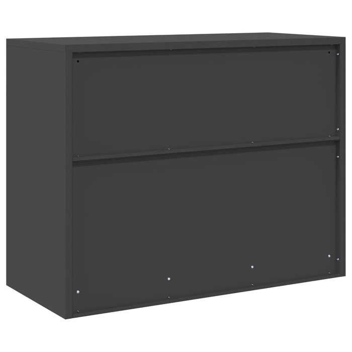 Dulap de depozitare Negru 90 x 40 x 70 cm Oțel Laminat la Rece - WALTI WALTI