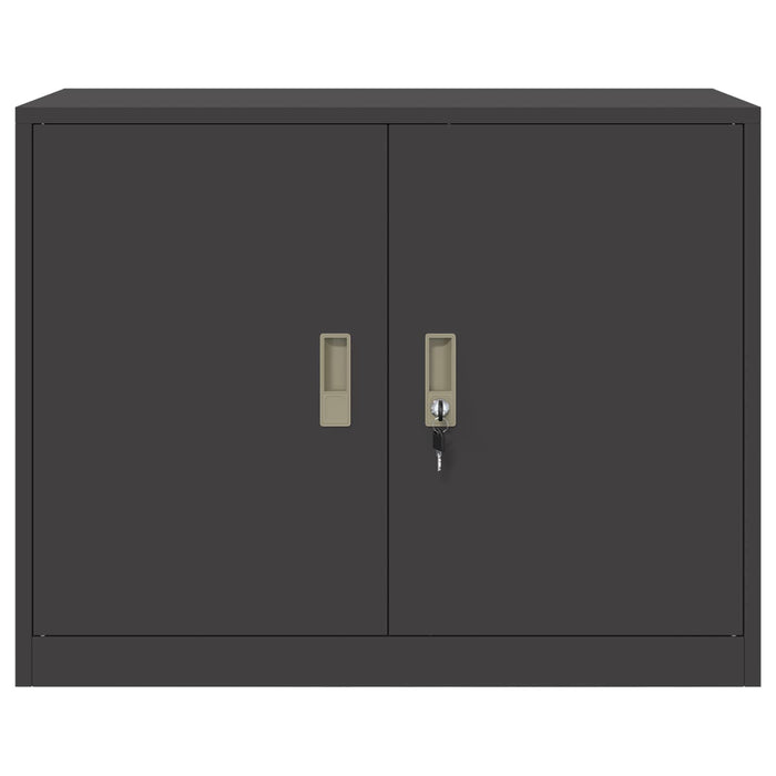 Dulap de depozitare Negru 90 x 40 x 70 cm Oțel Laminat la Rece - WALTI WALTI