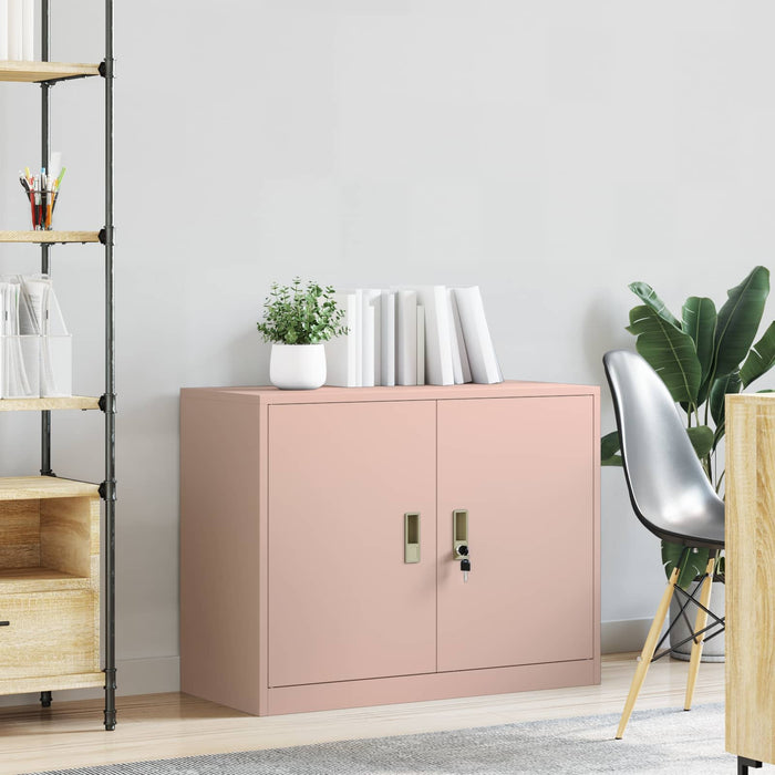 Dulap de depozitare Roz 90 x 40 x 70 cm Oțel Laminat la Rece - WALTI WALTI