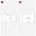 Dulap de depozitare cu depozitare Antracit 90 x 40 x 70 cm - WALTI WALTI