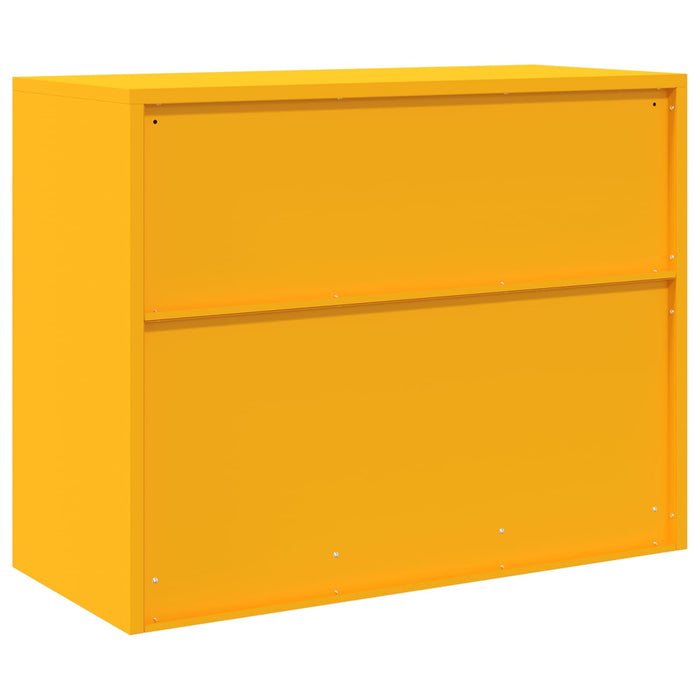 Dulap de depozitare cu depozitare Galben muștar 90 x 40 x 70 cm - WALTI WALTI
