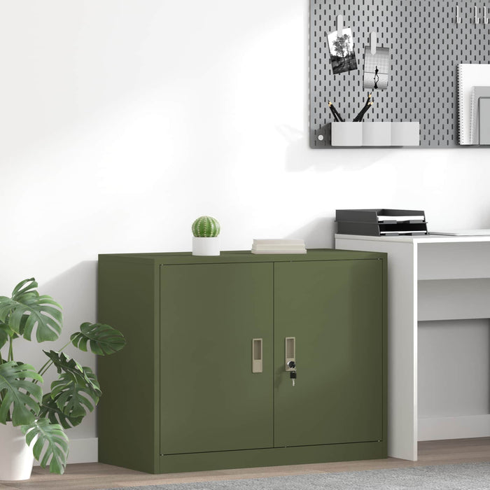 Dulap de depozitare Verde măsliniu 90 x 40 x 70 cm - WALTI WALTI