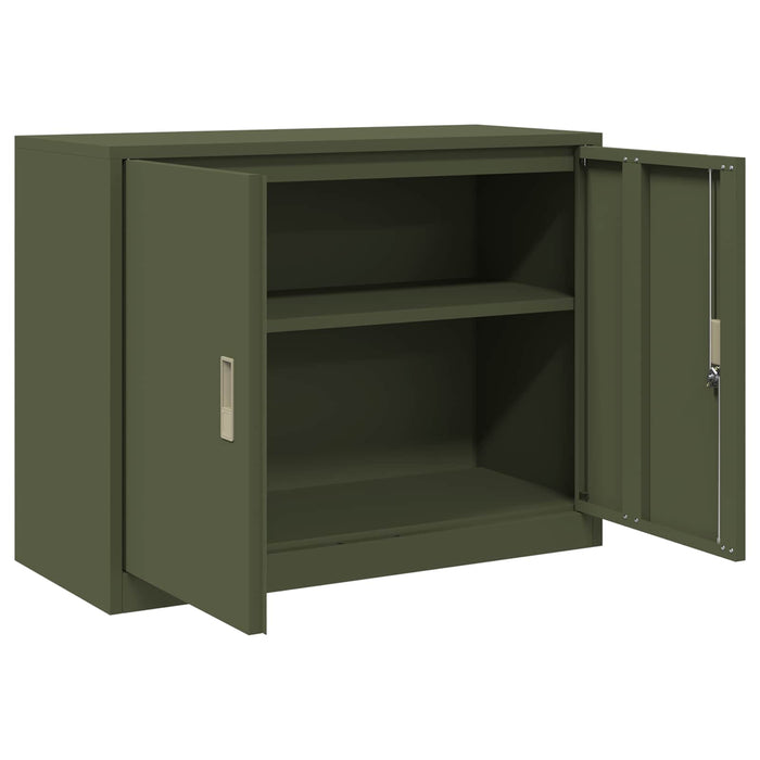 Dulap de depozitare Verde măsliniu 90 x 40 x 70 cm - WALTI WALTI