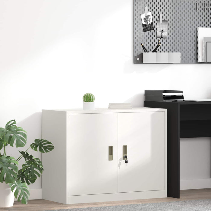 Dulap de depozitare Alb 90 x 40 x 70 cm Oțel Laminat la Rece - WALTI WALTI