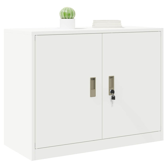 Dulap de depozitare Alb 90 x 40 x 70 cm Oțel Laminat la Rece - WALTI WALTI