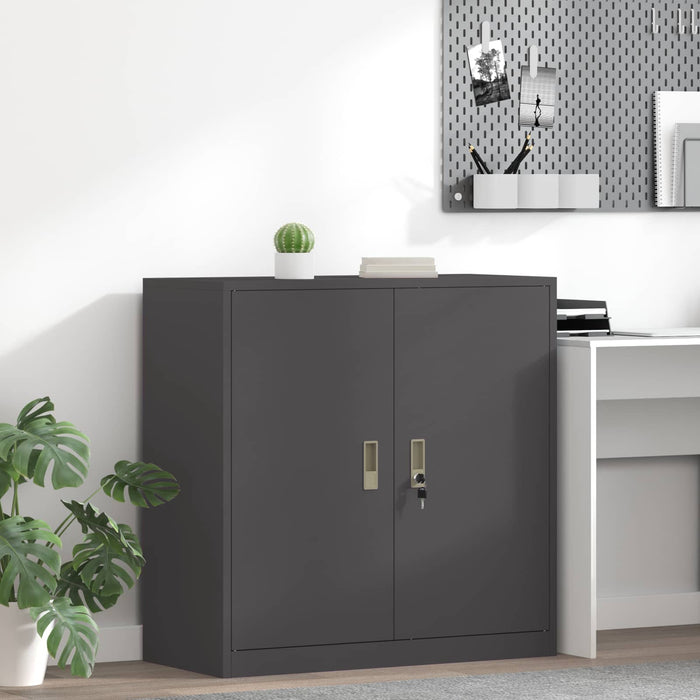 Dulap de depozitare Negru 90 x 40 x 90 cm Oțel Laminat la Rece - WALTI WALTI