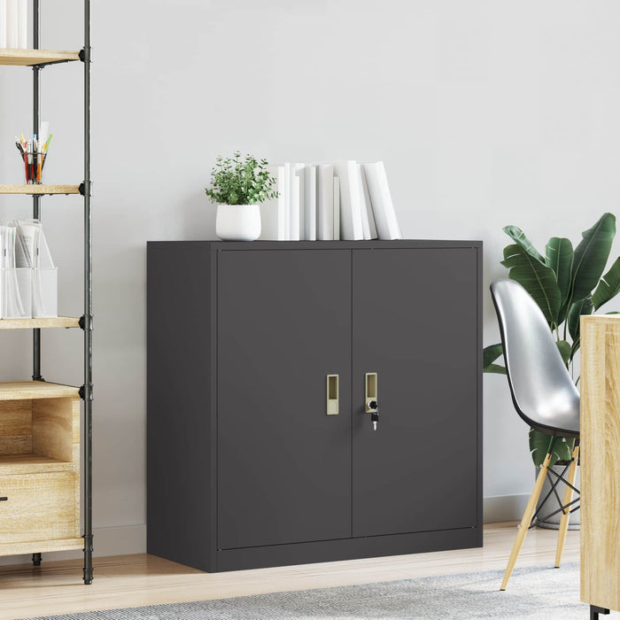 Dulap de depozitare Negru 90 x 40 x 90 cm Oțel Laminat la Rece - WALTI WALTI