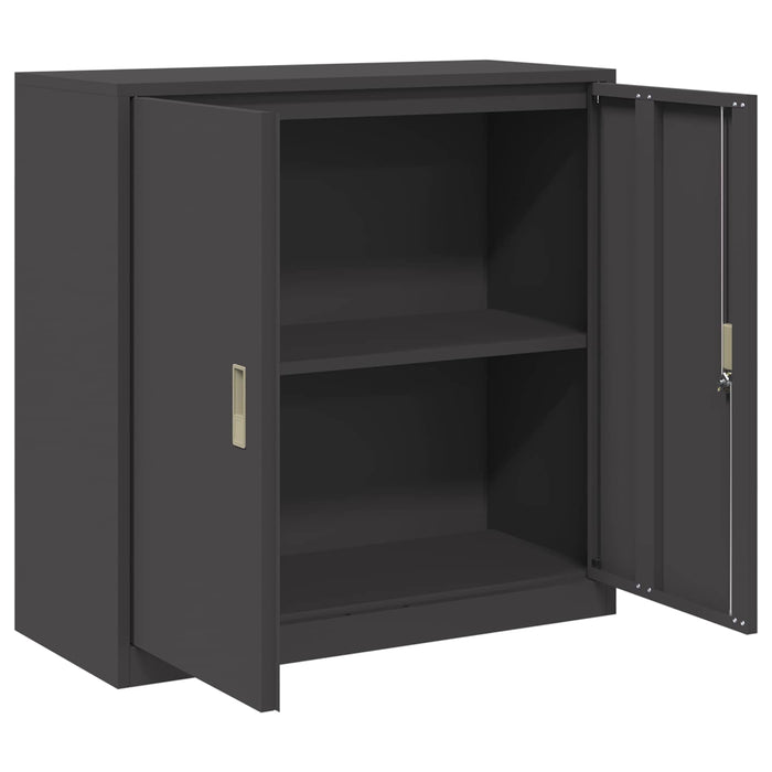 Dulap de depozitare Negru 90 x 40 x 90 cm Oțel Laminat la Rece - WALTI WALTI