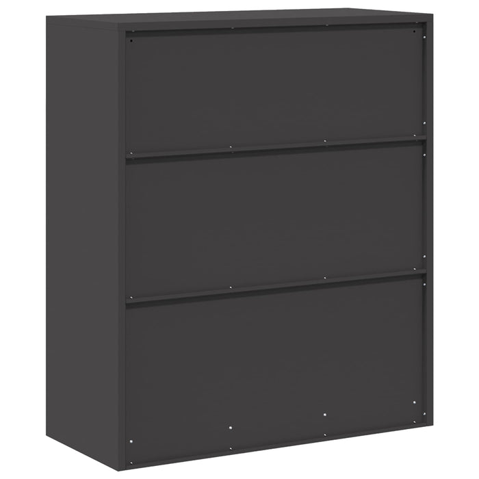 Dulap de depozitare Negru 90 x 40 x 105 cm Oțel Laminat la Rece - WALTI WALTI