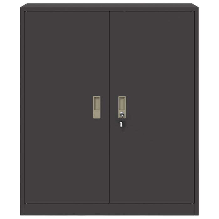 Dulap de depozitare Negru 90 x 40 x 105 cm Oțel Laminat la Rece - WALTI WALTI