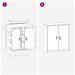 Dulap de depozitare cu depozitare Antracit 90 x 40 x 105 cm - WALTI WALTI