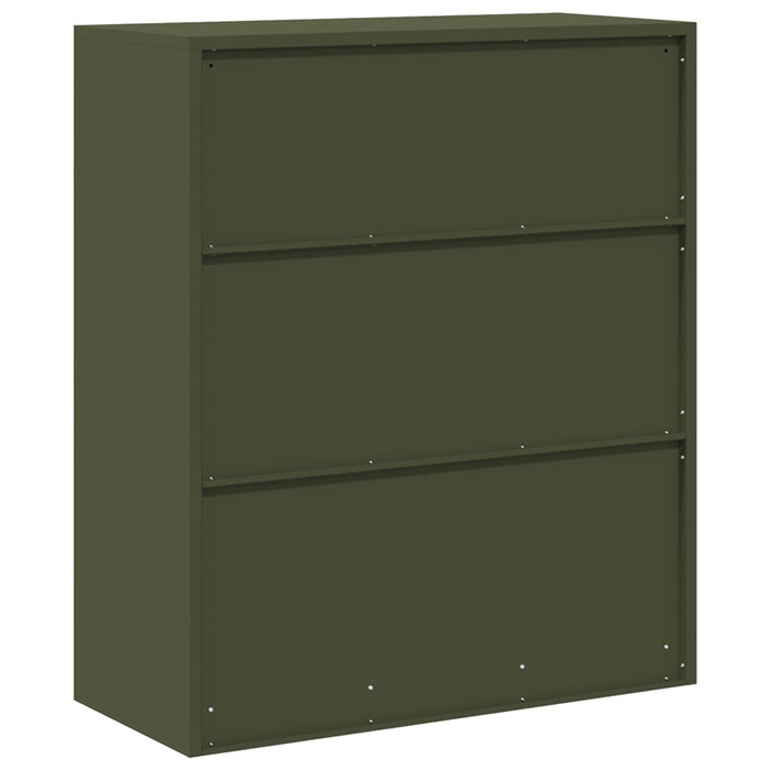 Dulap de depozitare Verde măsliniu 90 x 40 x 105 cm Oțel - WALTI WALTI