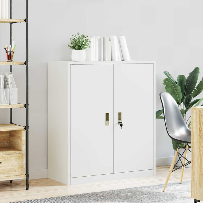 Dulap de depozitare Alb 90 x 40 x 105 cm Oțel Laminat la Rece - WALTI WALTI