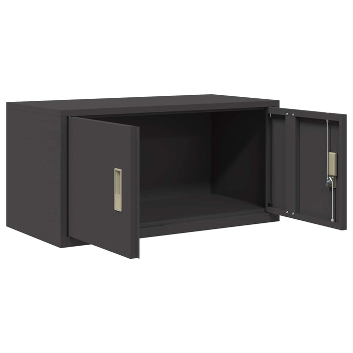Dulap de depozitare Negru 80 x 40 x 40 cm Oțel Laminat la Rece - WALTI WALTI