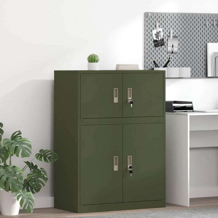 Dulap de depozitare Verde măsliniu 80 x 40 x 40 cm Oțel WALTI