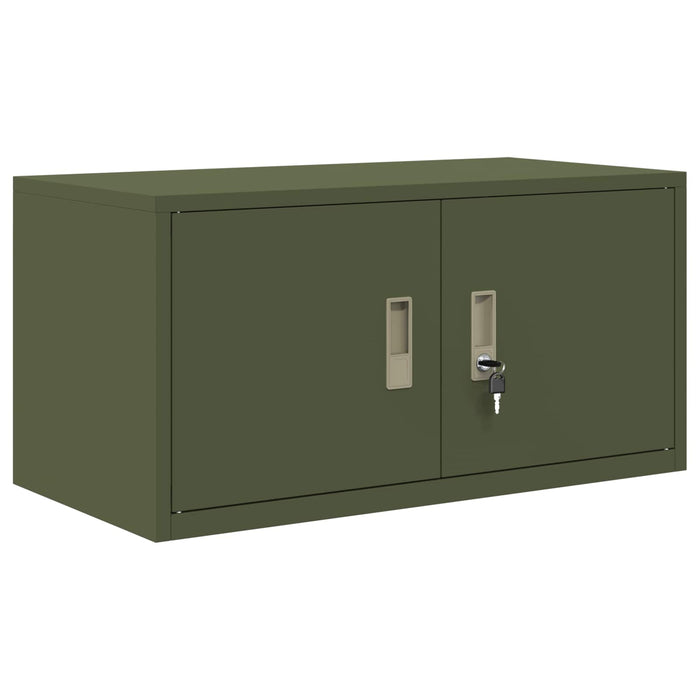 Dulap de depozitare Verde măsliniu 80 x 40 x 40 cm Oțel WALTI