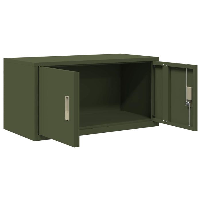 Dulap de depozitare Verde măsliniu 80 x 40 x 40 cm Oțel WALTI