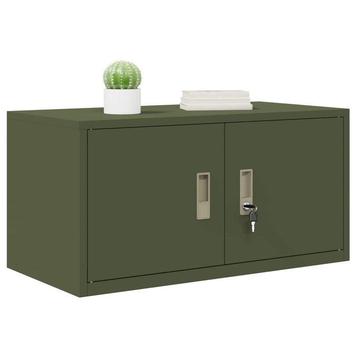 Dulap de depozitare Verde măsliniu 80 x 40 x 40 cm Oțel WALTI