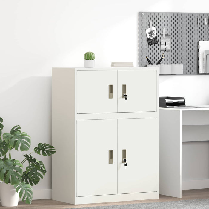 Dulap de depozitare Alb 80 x 40 x 40 cm Oțel Laminat la Rece - WALTI WALTI