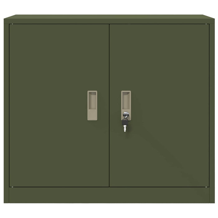 Dulap de depozitare Verde măsliniu 80 x 40 x 70 cm Oțel WALTI