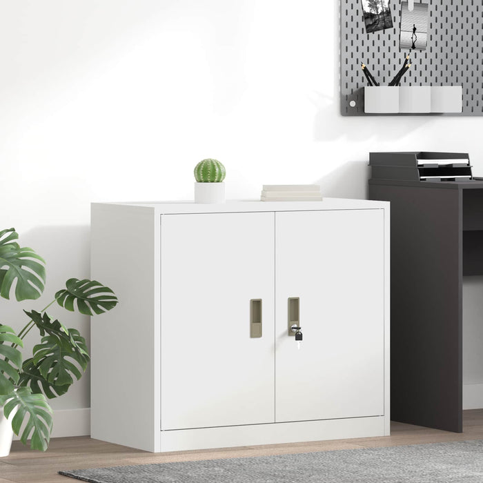 Dulap de depozitare Alb 80 x 40 x 70 cm Oțel Laminat la Rece - WALTI WALTI