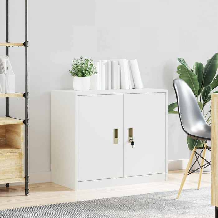 Dulap de depozitare Alb 80 x 40 x 70 cm Oțel Laminat la Rece - WALTI WALTI