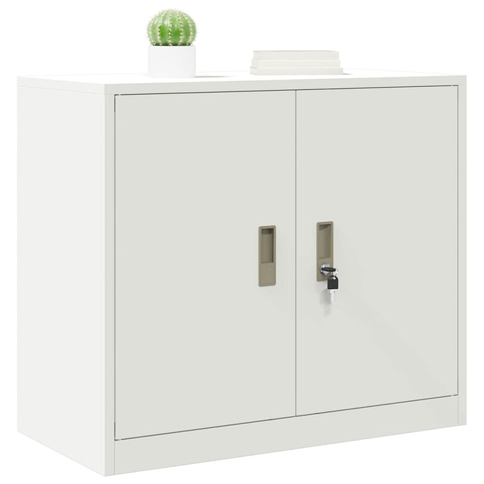 Dulap de depozitare Alb 80 x 40 x 70 cm Oțel Laminat la Rece - WALTI WALTI