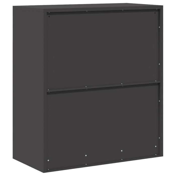 Dulap de depozitare Negru 80 x 40 x 90 cm Oțel Laminat la Rece - WALTI WALTI