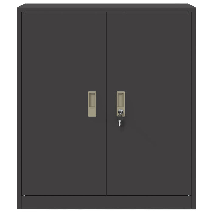 Dulap de depozitare Negru 80 x 40 x 90 cm Oțel Laminat la Rece - WALTI WALTI