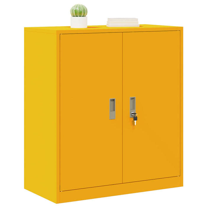 Dulap de depozitare cu depozitare Galben muștar 80 x 40 x 90 cm - WALTI WALTI