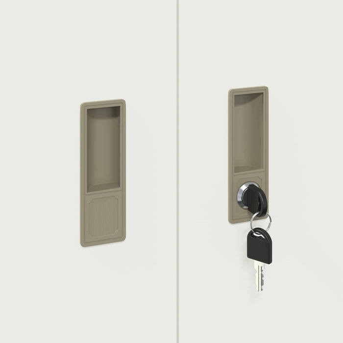Dulap de depozitare Alb 80 x 40 x 90 cm Oțel Laminat la Rece - WALTI WALTI