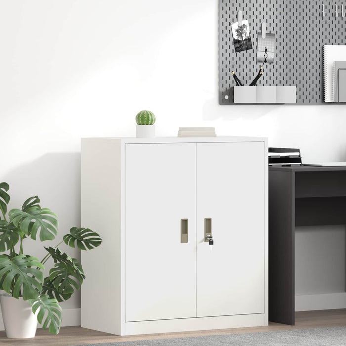 Dulap de depozitare Alb 80 x 40 x 90 cm Oțel Laminat la Rece - WALTI WALTI
