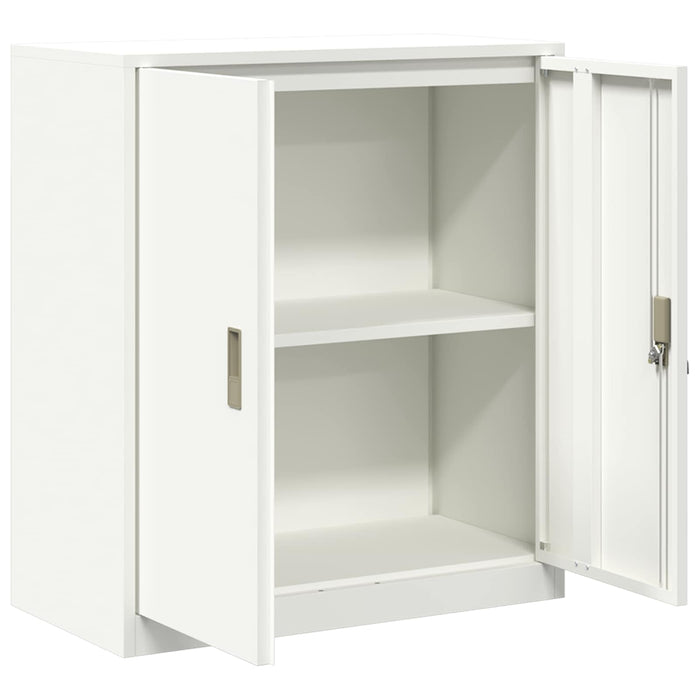 Dulap de depozitare Alb 80 x 40 x 90 cm Oțel Laminat la Rece - WALTI WALTI